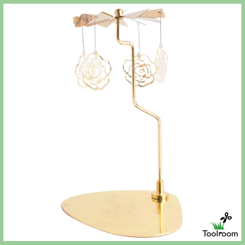 Giá Đỡ Nến Hình Bông Tuyết Có Thể Xoay Dùng Trang Trí Bàn