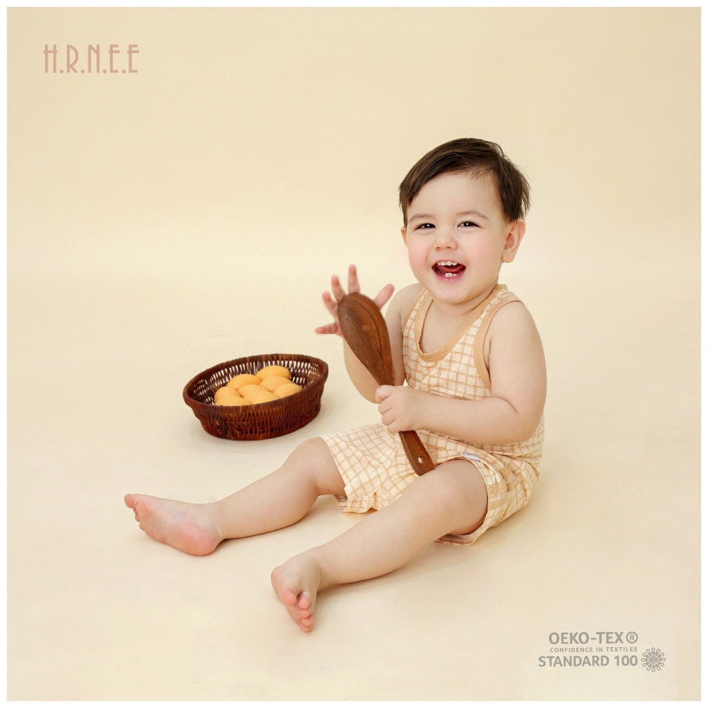 Bộ ba lỗ Bamboo Hrnee cho bé 8kg đến 16kg