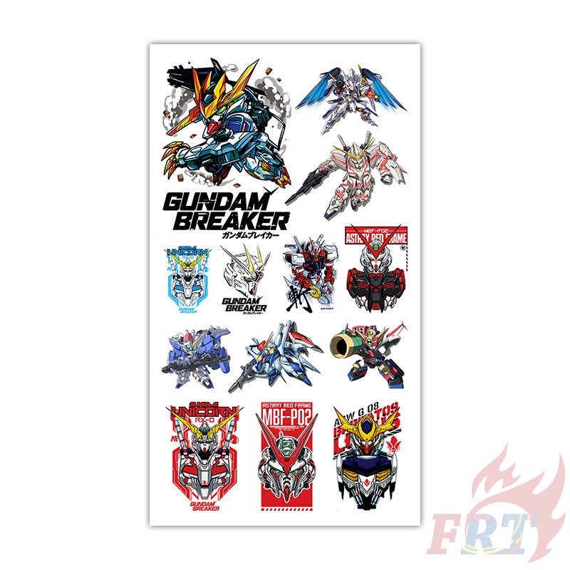 ❣️1 Tấm Hình Xăm Dán Mini Gundam Breaker Series 02❣️ Hình Xăm Dán Chống Thấm Nước Quyến Rũ