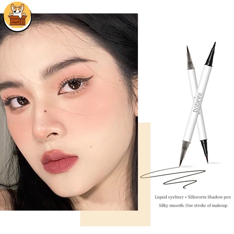 Bút Kẻ Mắt Kiêm Mascara Hai Đầu Siêu Mịn Chống Thấm Nước Không Lem Nhòe Lâu Trôi