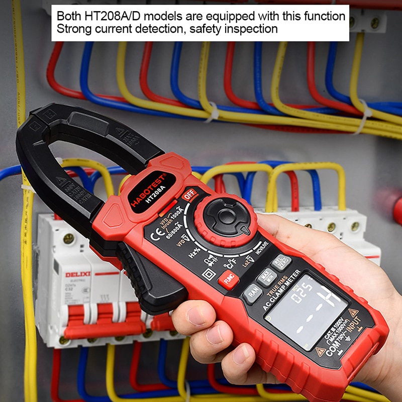 Kẹp Kiểm Tra Dòng Điện HT208A / 208D 1000A 1000V AC DC