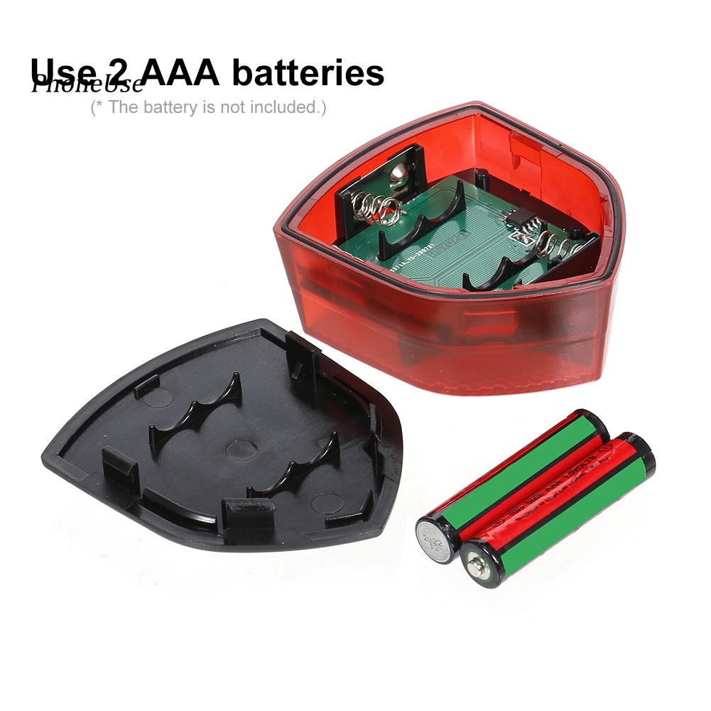 Đèn Led 4 Bóng Phản Quang Bằng Da PU An Toàn Chống Nước Cho Xe Đạp