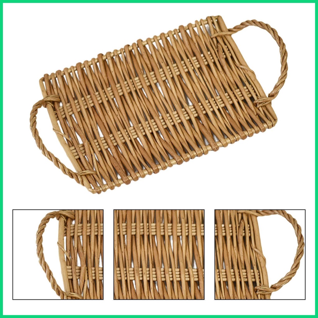 Khay Phục Vụ Cà Phê / Bánh Mì / Trái Cây Bằng Vải Dệt Tay Tự Nhiên