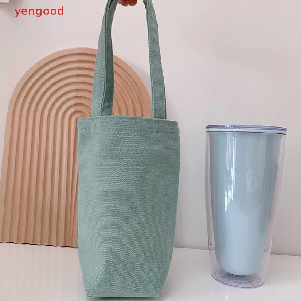 Vỏ Bọc Bình Nước Bằng Vải Bạt Có Dây Đeo Trang Điểm Tiện Lợi