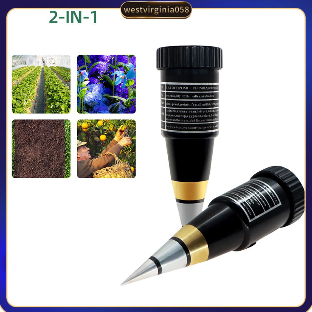 Westvirginia058 Máy đo độ ẩm đất PH 2 trong 1 chống gỉ nhạy chính xác cao