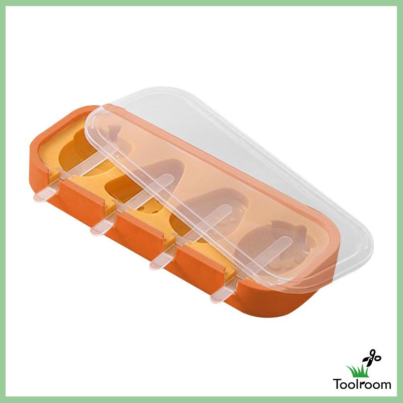 Khuôn Làm Kem Que Hình Hoạt Hình Dễ Vệ Sinh Có Thể Tái Sử Dụng