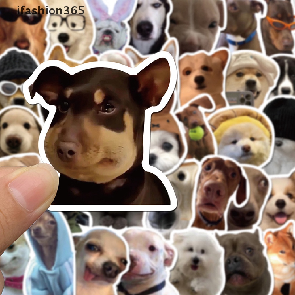 Set 50 Miếng Dán Biểu Tượng Cảm Xúc Trang Trí Laptop Notebook Ifashion ifashion365