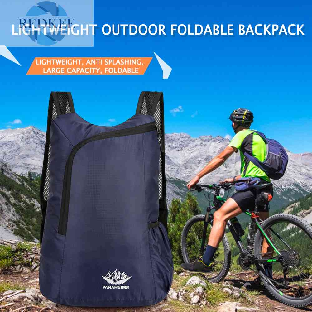 Ba Lô Nylon Sức Chứa Lớn Có Thể Gấp Gọn Tiện Dụng Cho Văn Phòng / Du