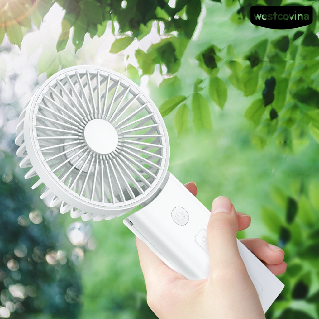 W🅢Quạt Điện Cầm Tay Mini 3000mAh Di Động Có Dây Treo Mạnh Mẽ Cho Hoạt Động Ngoài Trời