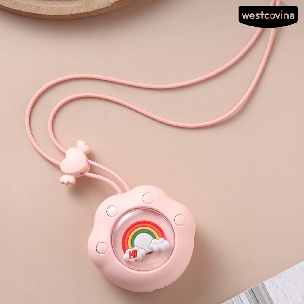 W🅢1 Bộ Quạt Làm Mát Đeo Cổ 3 Bánh Răng Cổng Sạc USB