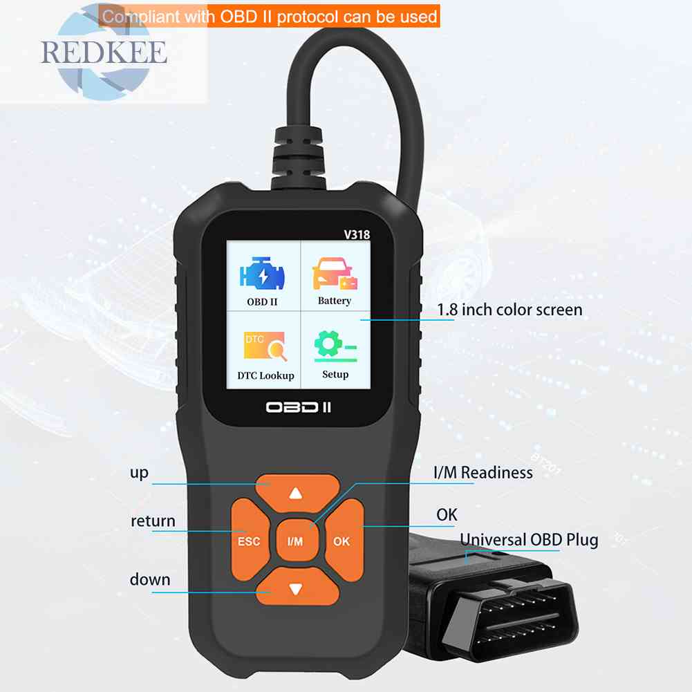 Máy Quét Kiểm Tra Xe Hơi ABS Với Màn Hình Màu