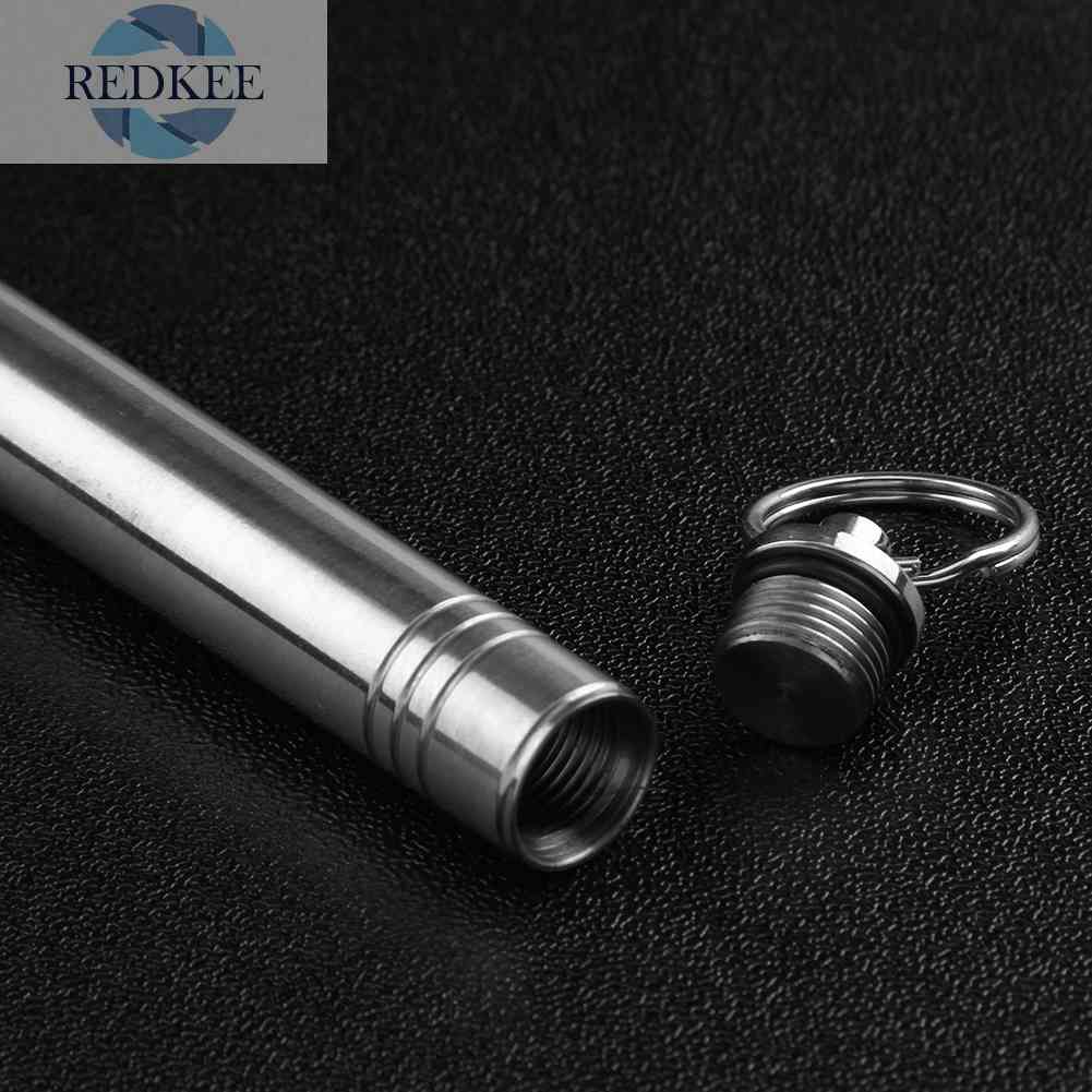 1 Hộp Đựng Tăm Xỉa Răng Bằng Hợp Kim Titan Chống Thấm Nước