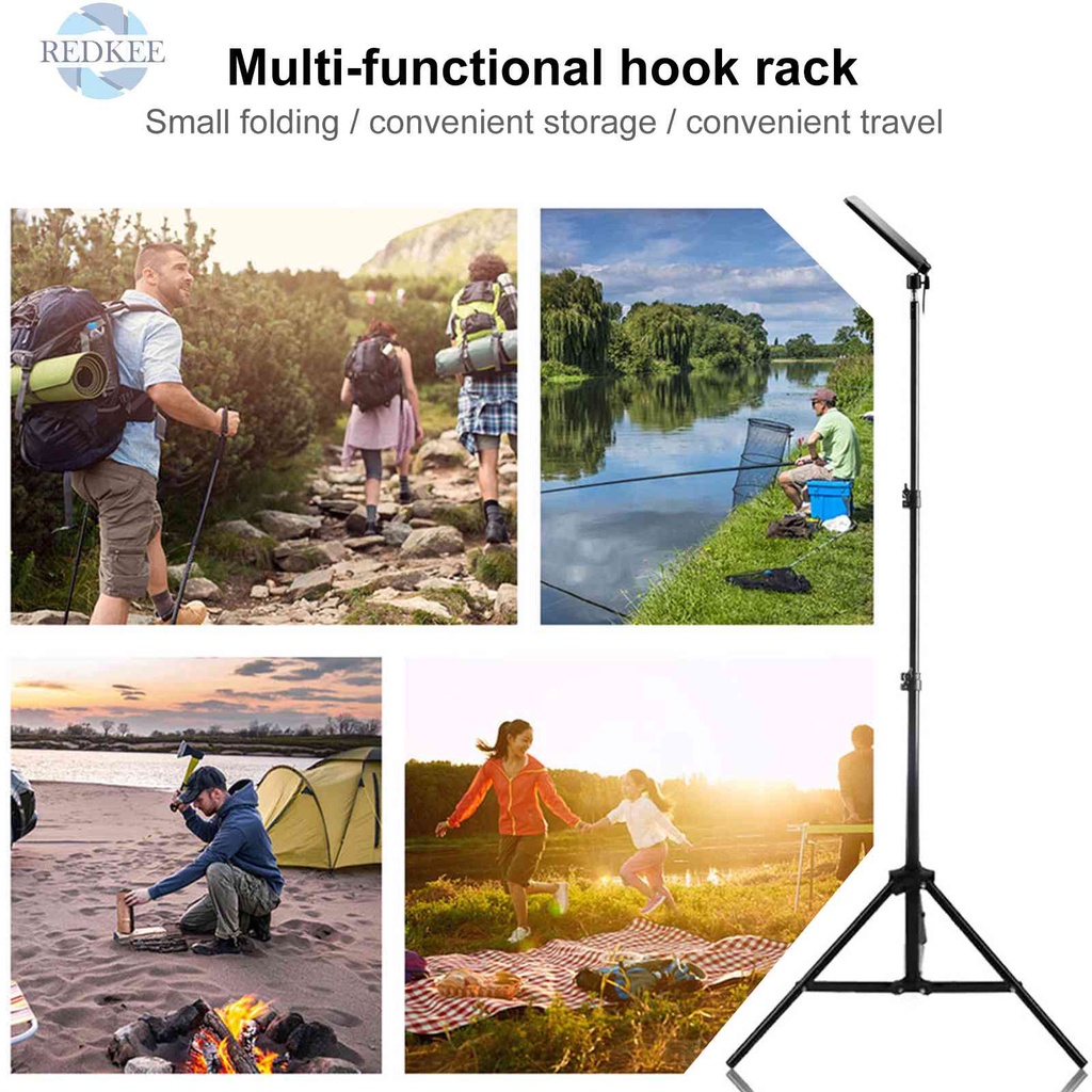 Đèn Cắm Trại 1680LM 18W Màu Đen Kèm Chân Đế