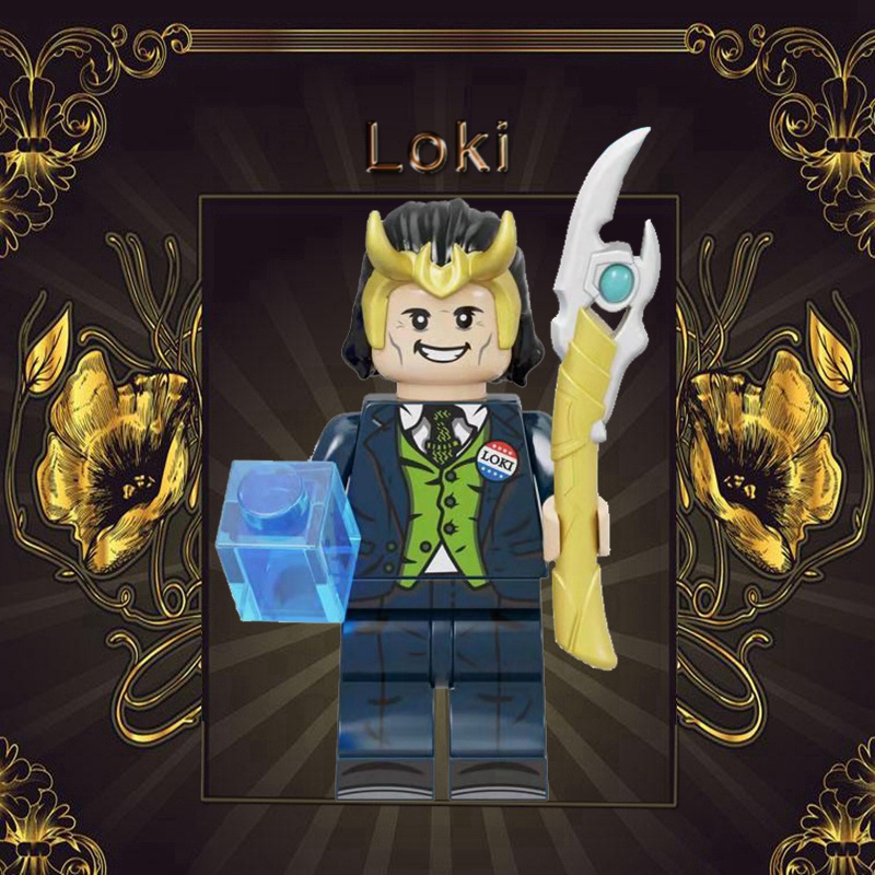 Mô Hình Đồ Chơi Lắp Ráp Nhân Vật Loki Thor Marvel Dùng Làm Quà Tặng Cho Bé DIY
