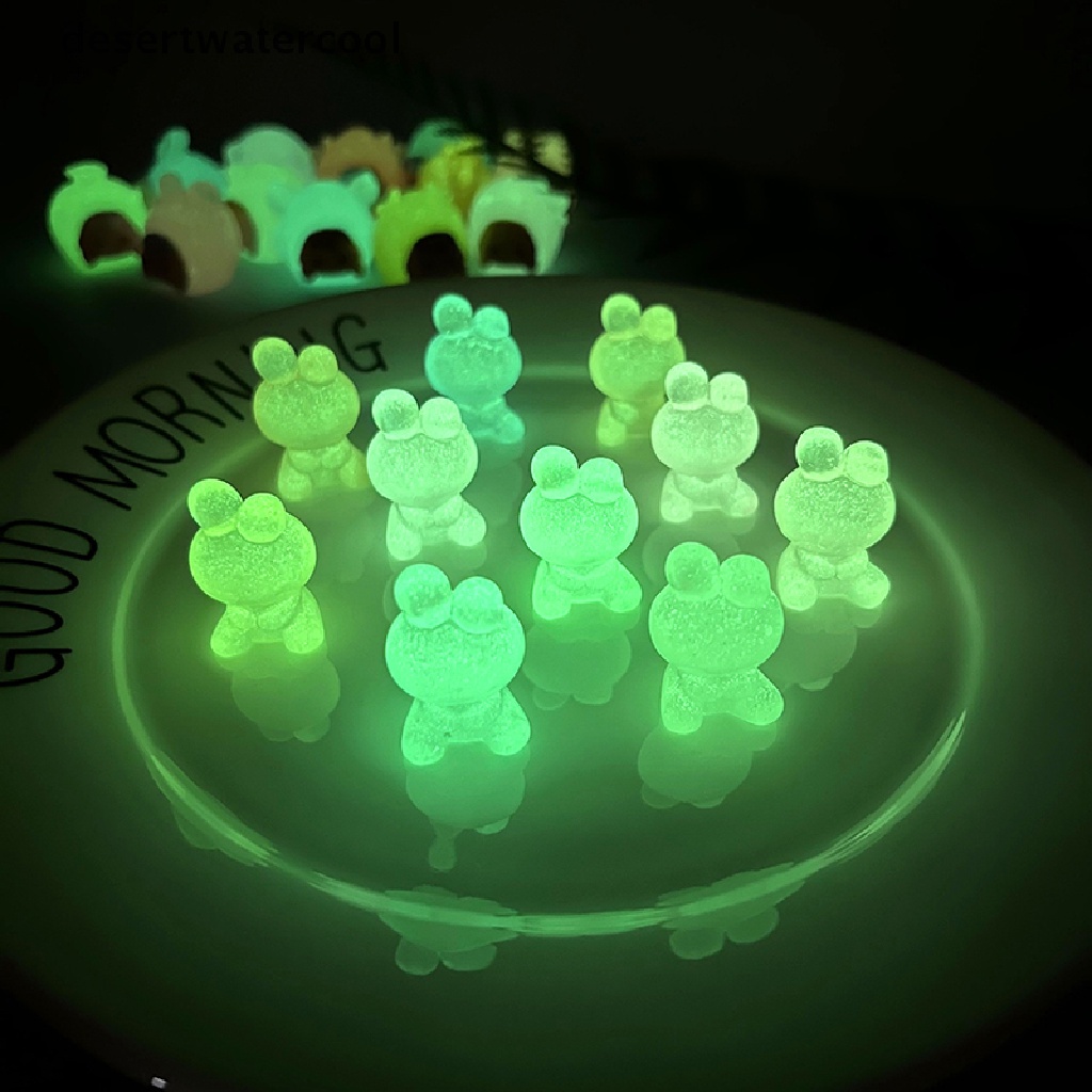 Set 2 Đồ trang trí Thỏ Dạ Quang Mini Trang Trí Tiểu Cảnh