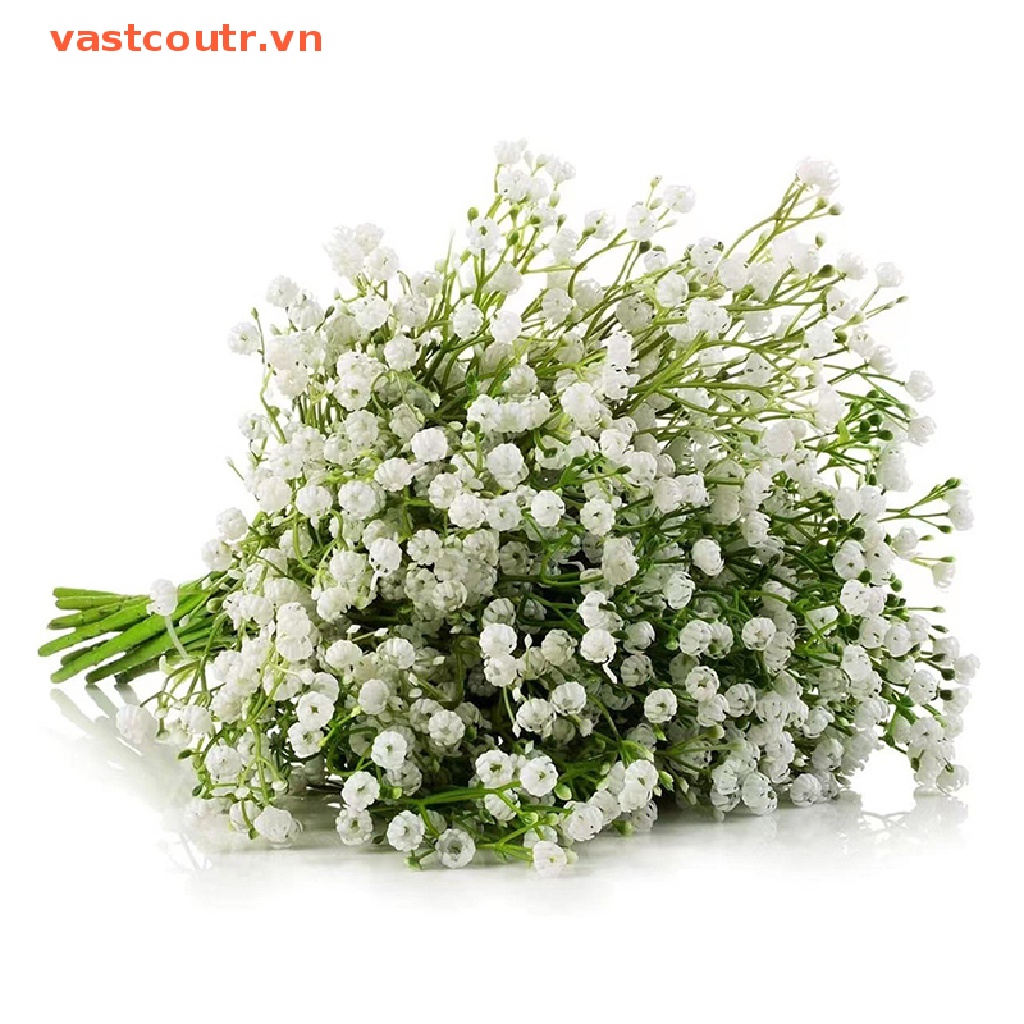 Bó Hoa Gypsophila Trắng 15inch Bằng Nhựa Dùng Trang Trí Tiệc Cưới DIY