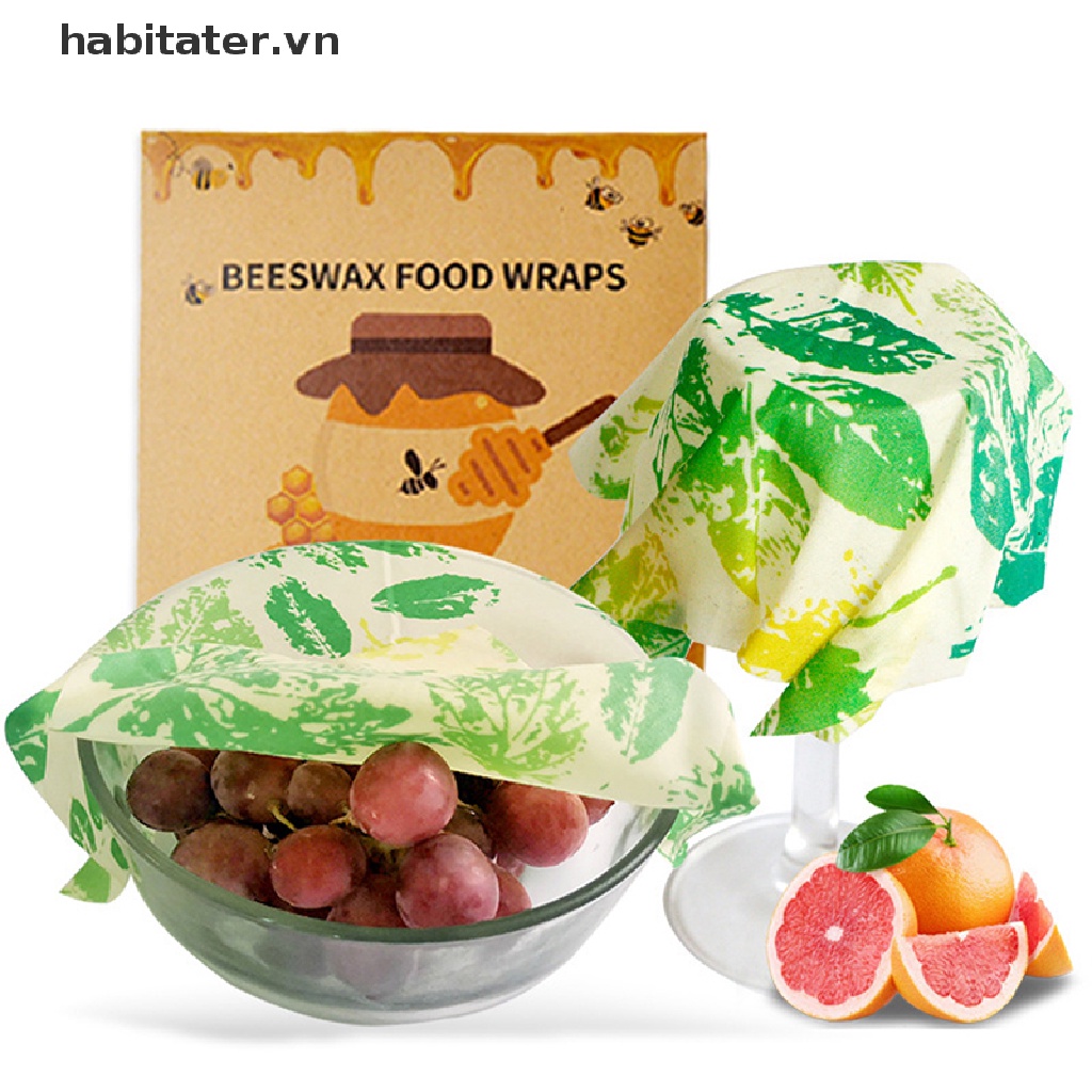 Set 3 Túi Sáp Ong Thân Thiện Với Môi Trường Dùng Nhiều Lần