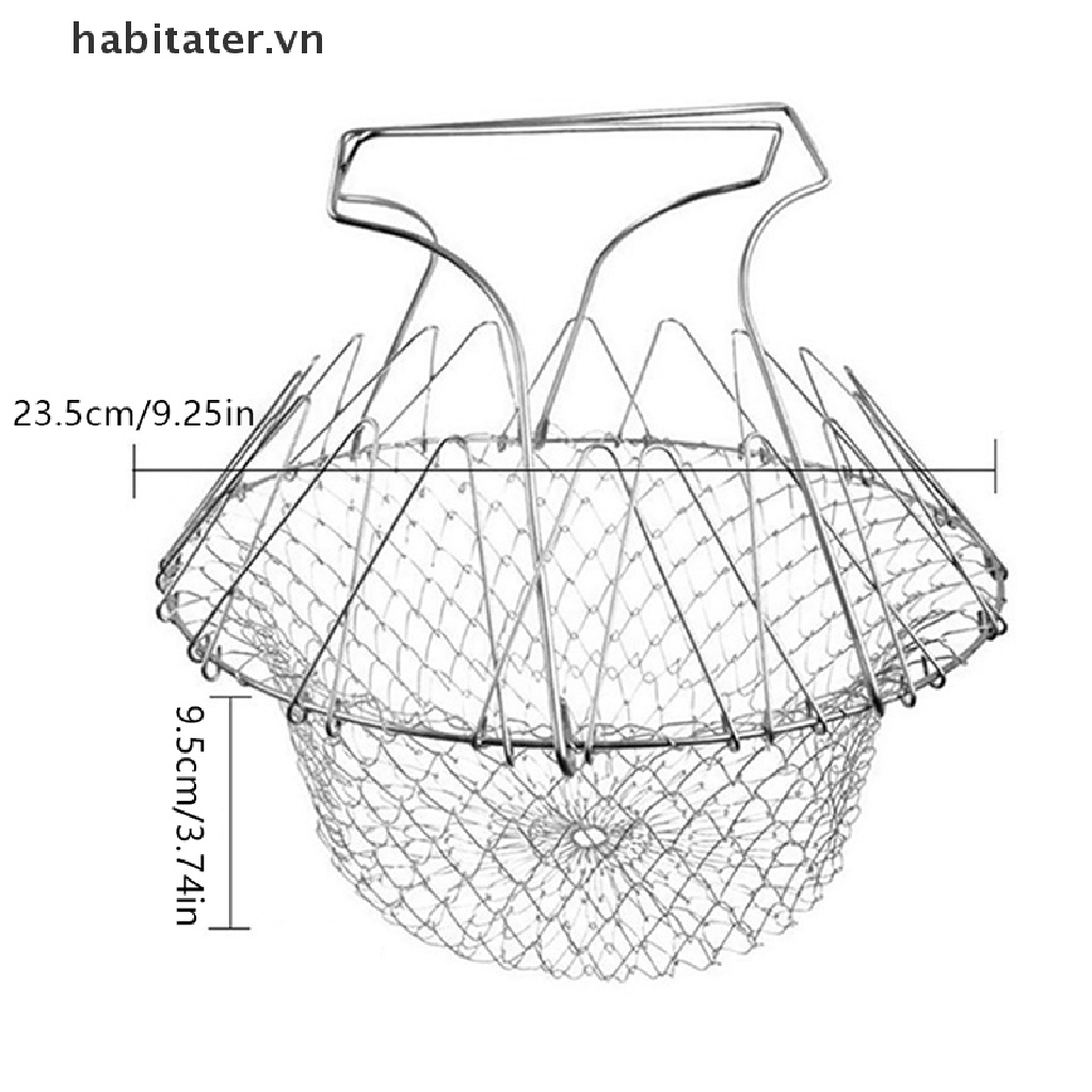 Rổ Lưới Thoát Nước Gấp Gọn Tiện Dụng Cho Nhà Bếp