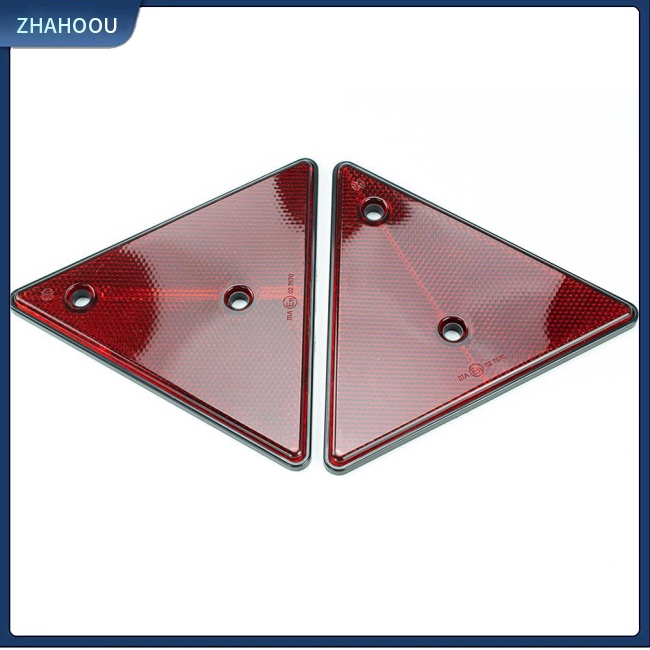 ☃Nhà Cửa☃ Miếng Dán Phản Quang Hình Tam Giác Màu Đỏ An Toàn Cho Xe Tải Trailer Rv