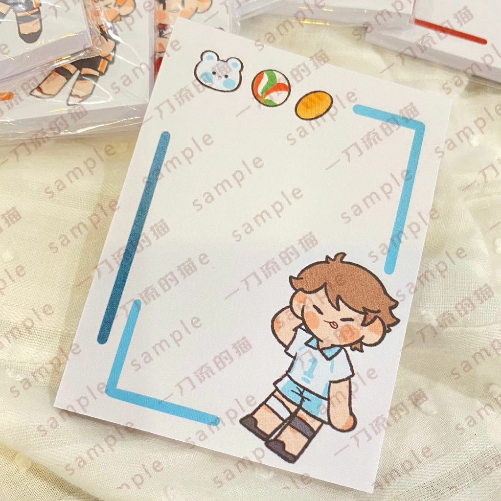 Haikyuu!! Sticky Notes Trang chủ Can Be Pasted
