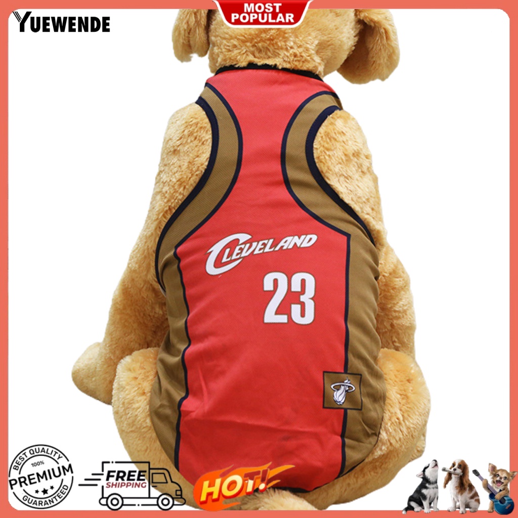 Áo Thun Bóng Rổ In Chữ Phối Lưới Thời Trang Mùa Hè Cho Thú Cưng