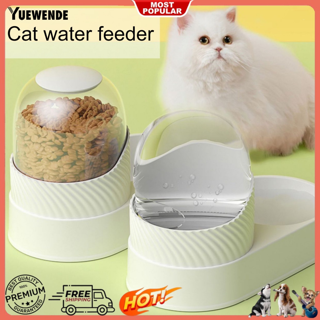 1 Bộ Dụng Cụ Cho Thú Cưng Ăn Tự Động Chia Ngăn Khô Và Ướt