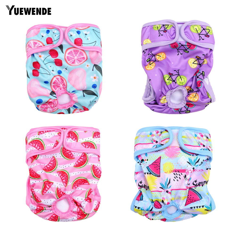 Quần Lót Thấm Hút Tốt In Họa Tiết Trái Cây Dễ Thương Tùy Chỉnh Tiện Dụng Cho Thú Cưng