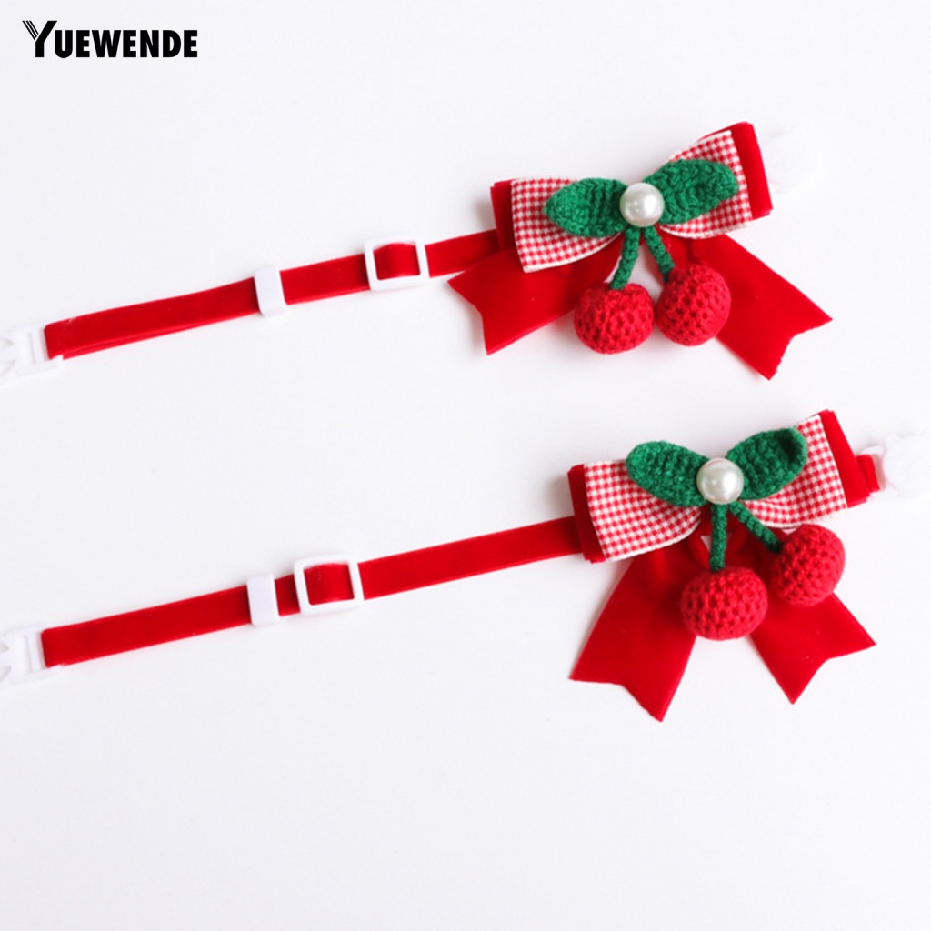 Vòng Cổ Đan Len Đính Nơ Thoải Mái Cho Thú Cưng