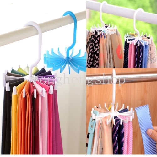 Giá Đỡ Cà Vạt / Thắt Lưng Xoay 360 Độ 20 Móc Tiết Kiệm Không Gian