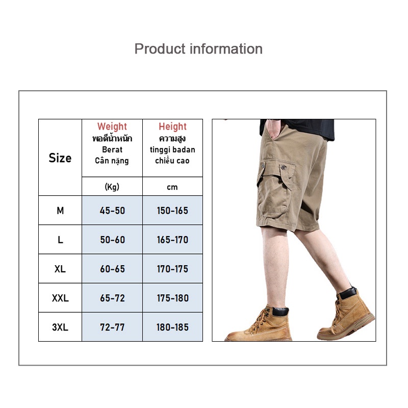 Quần short kaki AOKANG ống rộng phong cách Mỹ thời trang mùa hè cho nam