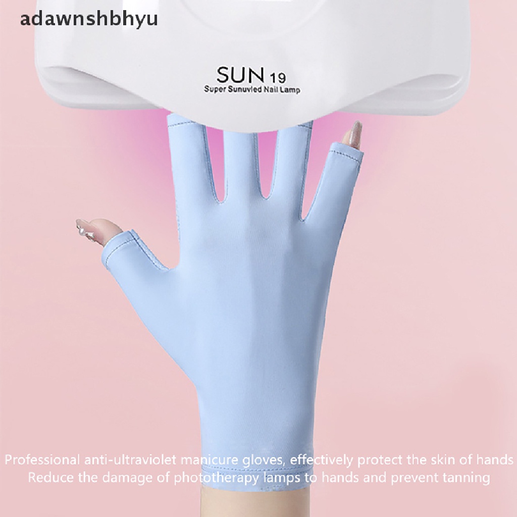 1 Đôi Găng Tay Chống Tia UV Không Ngón Tiện Dụng Khi Làm Móng