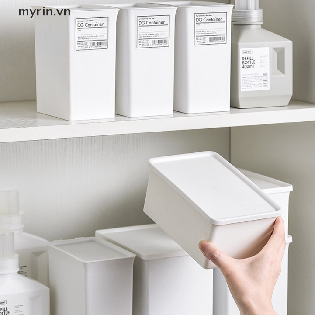 Hộp Đựng Bột Giặt Có Nắp Đậy Tiện Lợi
