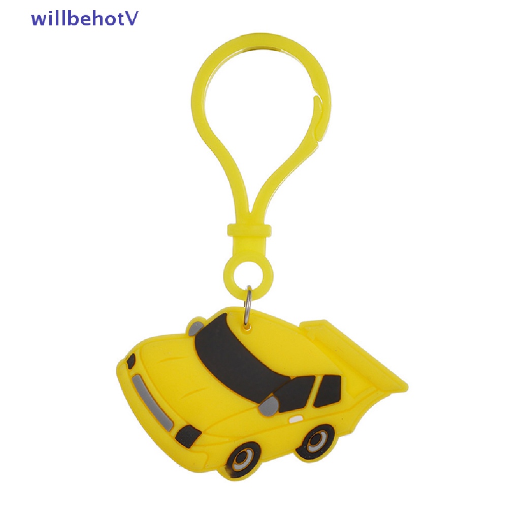 [WillbehotV] Móc Chìa Khóa Xe Hơi Bằng Cao Su Pvc Mềm Hình Hoạt Hình Trang Sức Cho Trẻ Em [Mới]