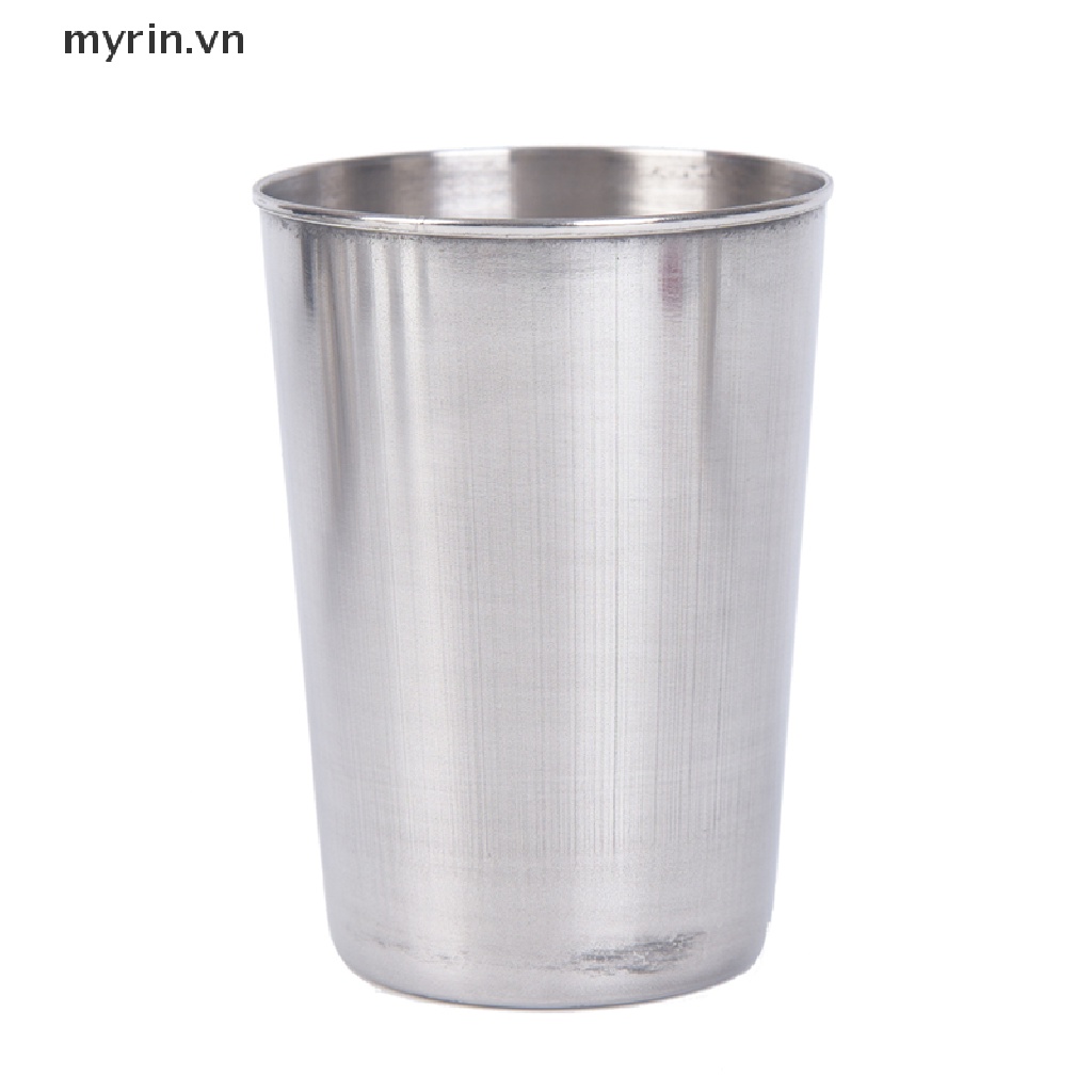 Set 4 Cốc Uống Trà / Cà Phê / Bia Bằng Thép Không Gỉ Kèm Hộp Đựng Tiện Lợi