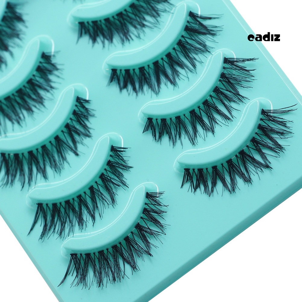 Bộ 5 Cặp Lông Mi Giả Dài Và Dày Handmade