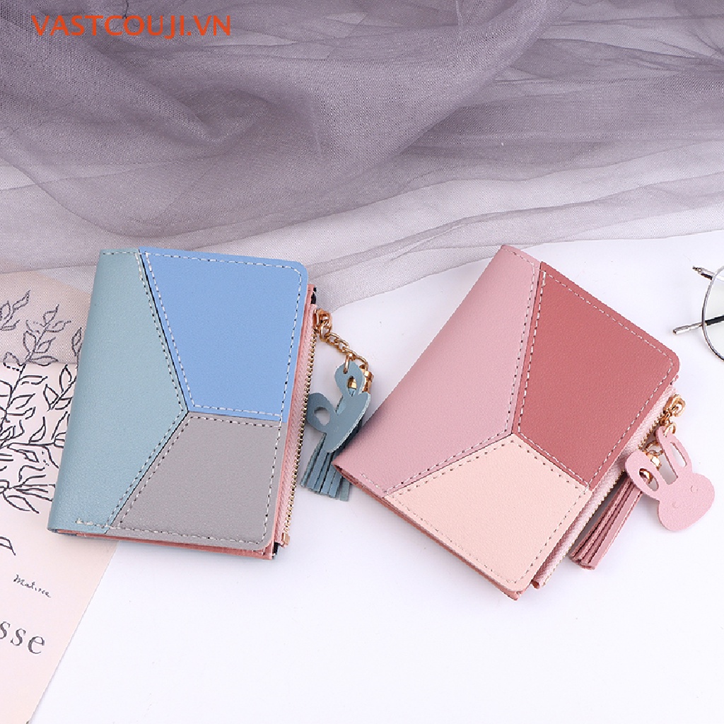 1 Ví Ngắn Mini Có Khóa Kéo Phối Tua Rua Hình Thỏ Thời Trang Cho Nữ VASTJI 2023