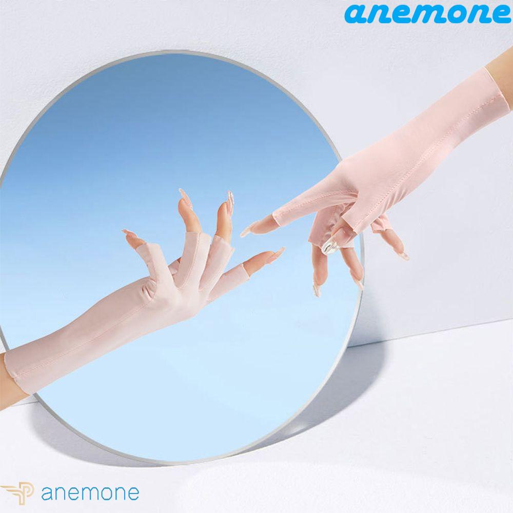 Găng Tay Hở Ngón Chống Nắng Thoáng Khí Màu Sắc Đơn Giản