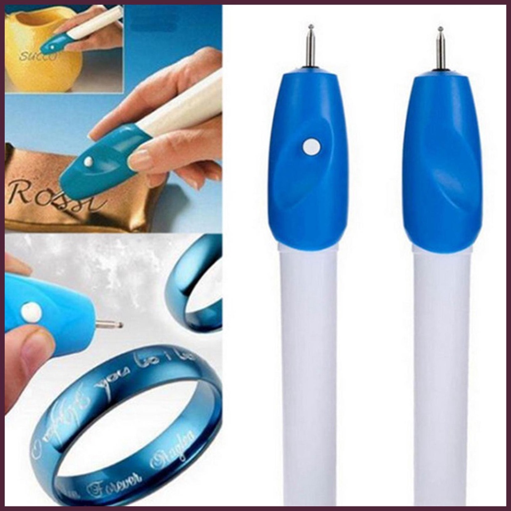 Bút Khắc Điện Mini Không Dây Dùng Làm Đồ Gốm / Kính / Kim Loại / Trang Sức 3 Trong 1 DIY