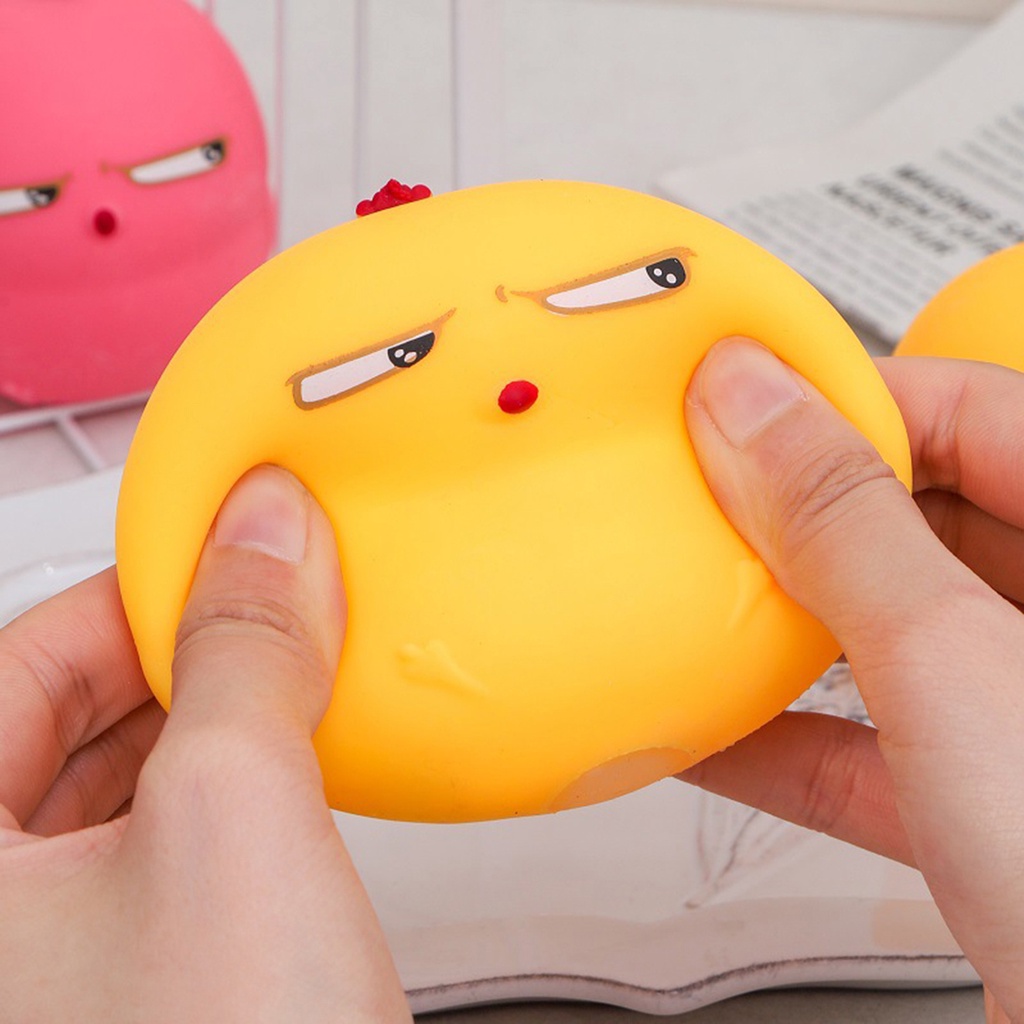 Đồ Chơi Nắn Bóp Đàn Hồi Giảm Stress Hình Chú Gà