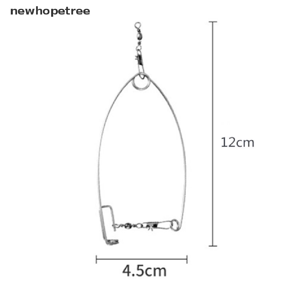 Set 5 Móc Lò Xo Câu Cá Tự Động Bằng Thép Không Gỉ