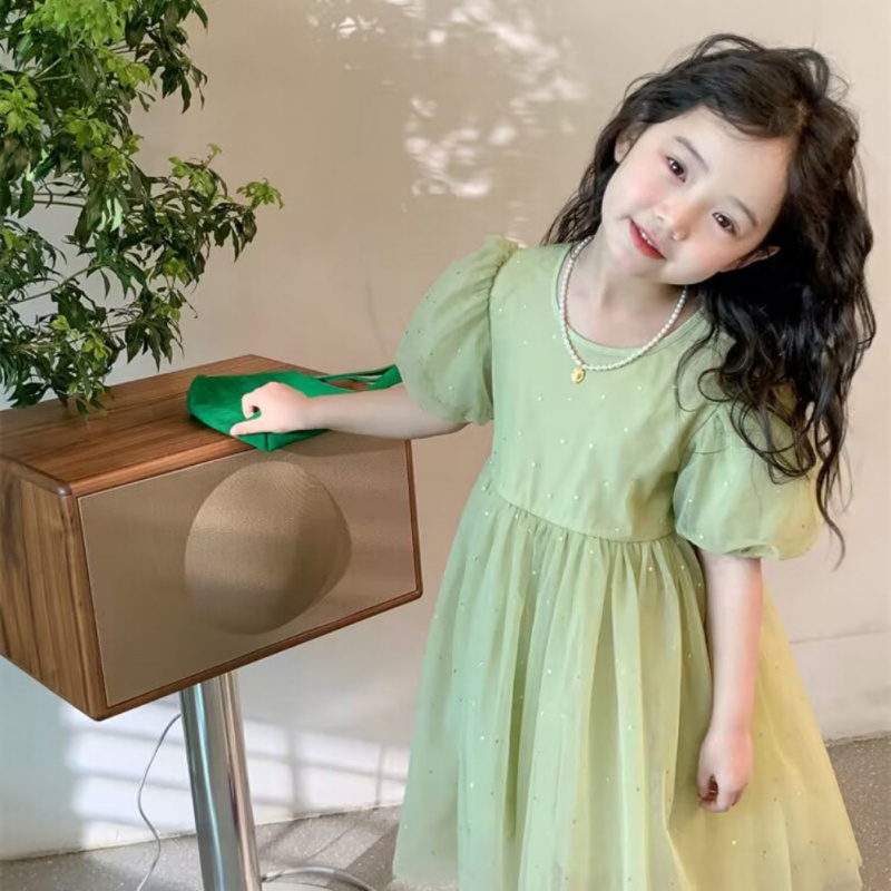 Khung Treo Đồ Dùng Em Bé Tiện Dụng Chất Lượng Cao❤Đầm Công Chúa Tay Ngắn Phồng Thoáng Khí Thời Trang Mùa Hè Phong Cách Hàn Quốc Cho Bé Gái