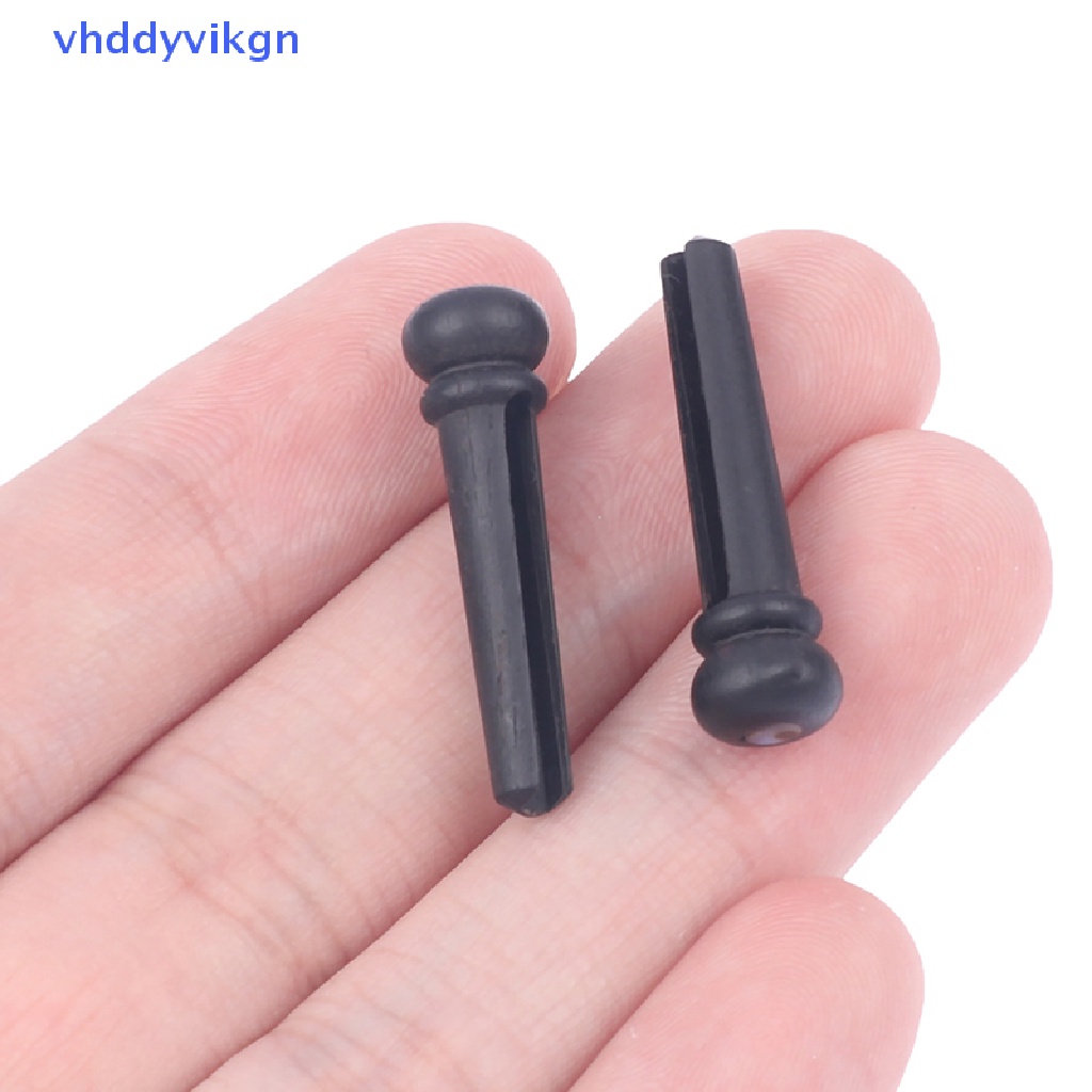 Set 6 Chốt Dây Đàn Guitar Bằng Gỗ Mun Cứng