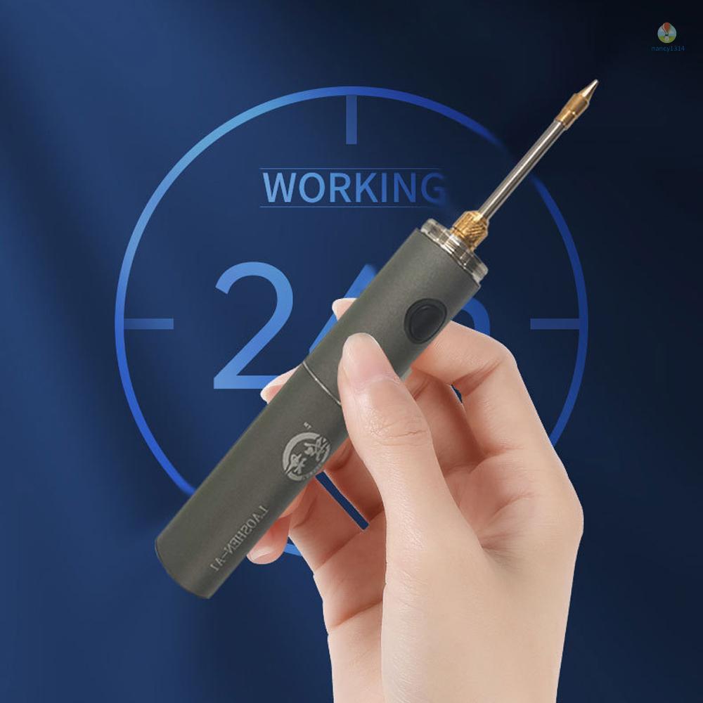 Máy Hàn Điện Mini Sạc USB Công Suất Cao Đa Năng Có Đèn LED