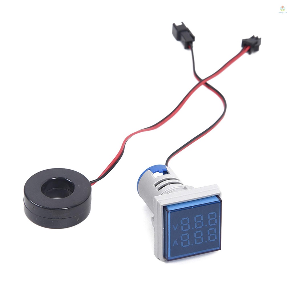 Vôn Kế Kỹ Thuật Số Mini L-E-D AC 60-500V 0-100A