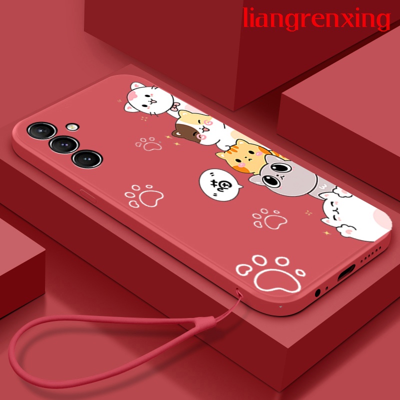 Ốp Điện Thoại Silicon Mềm Chống Sốc In Hình Mèo Hoạt Hình Cho samsung a14 4g samsung a14 5g a14e YTDZMM02