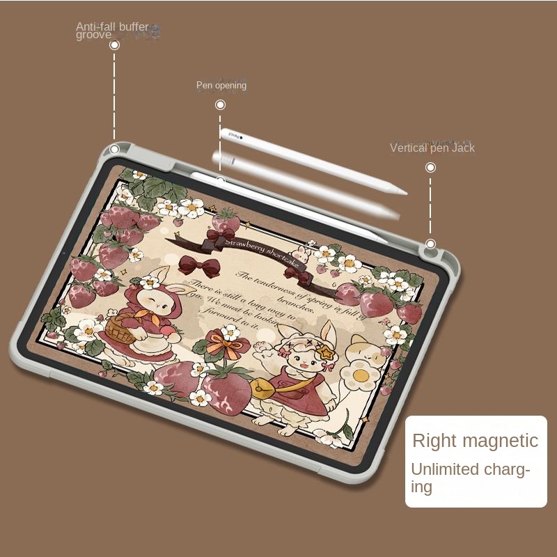 Ốp Máy Tính Bảng Bằng acrylic Hình Thỏ Cho iPad Air 4 Gen10 gen9 Air4 5 10.9 gen9 gen8 gen7 10.2Air1 / 2 9.7 Mini 4 5 Pro12.9