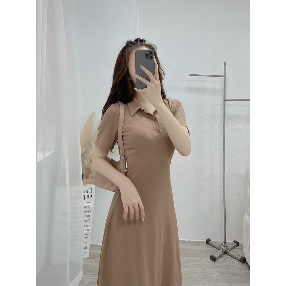 Đầm Thun Gân Cổ P.o.l.o