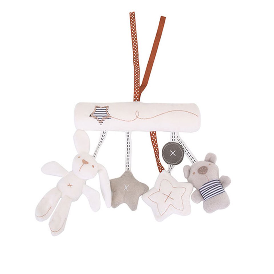 Baby Rattle Toys Animal Doll For Stroller Infant Multifunctional Hand Bell
