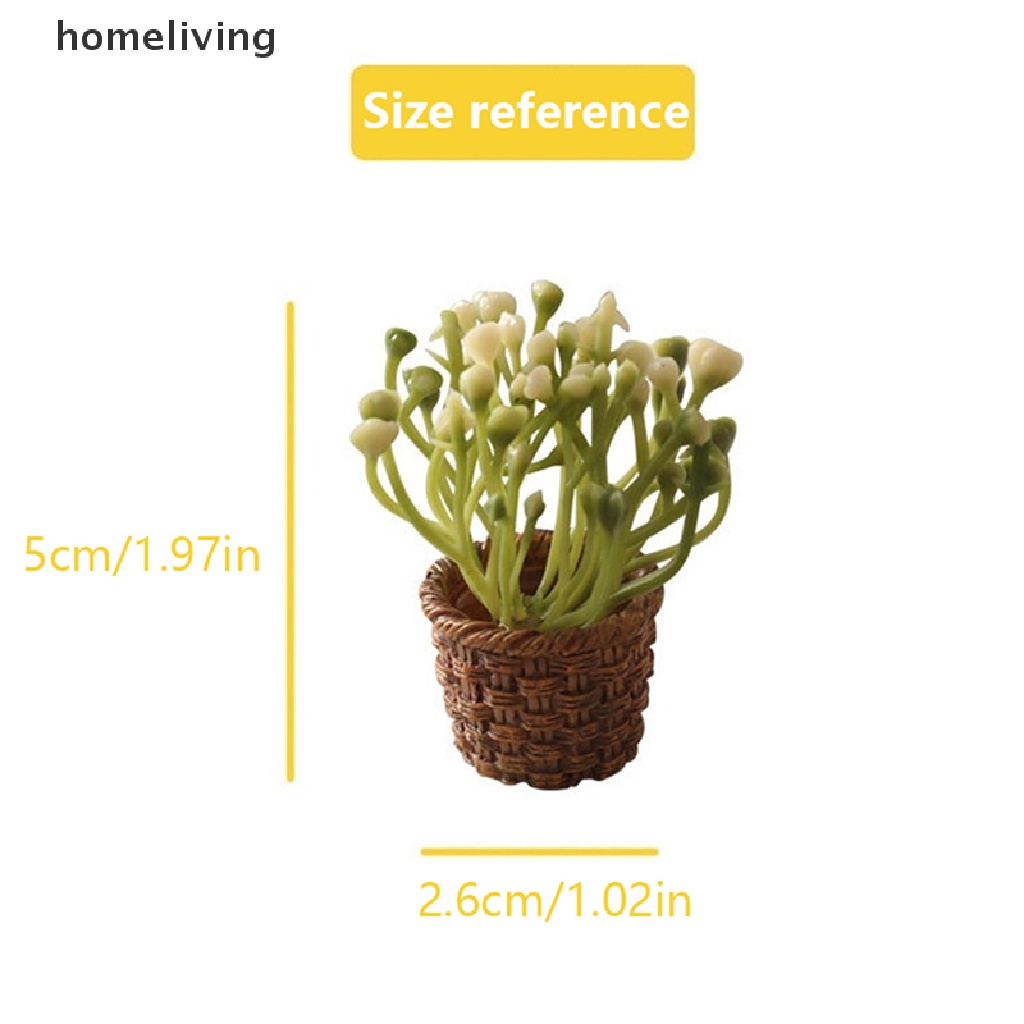 Mô Hình Chậu Cây Xanh Trang Trí Nhà Búp Bê Tỉ Lệ 1: 12