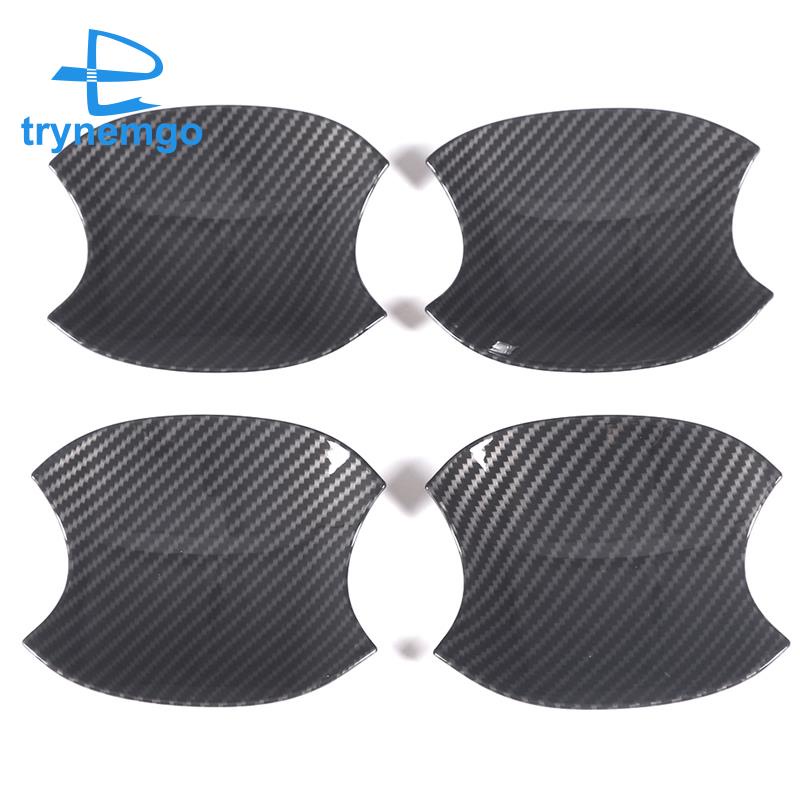 Tay Nắm Cửa Bên Ngoài Bằng ABS Sợi Carbon Màu Đen Cho Toyota Tundra 2022 2023